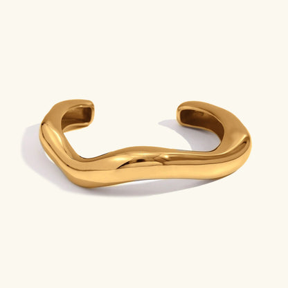 [GALE]Zaria Asymmetrical Gold Bangle
