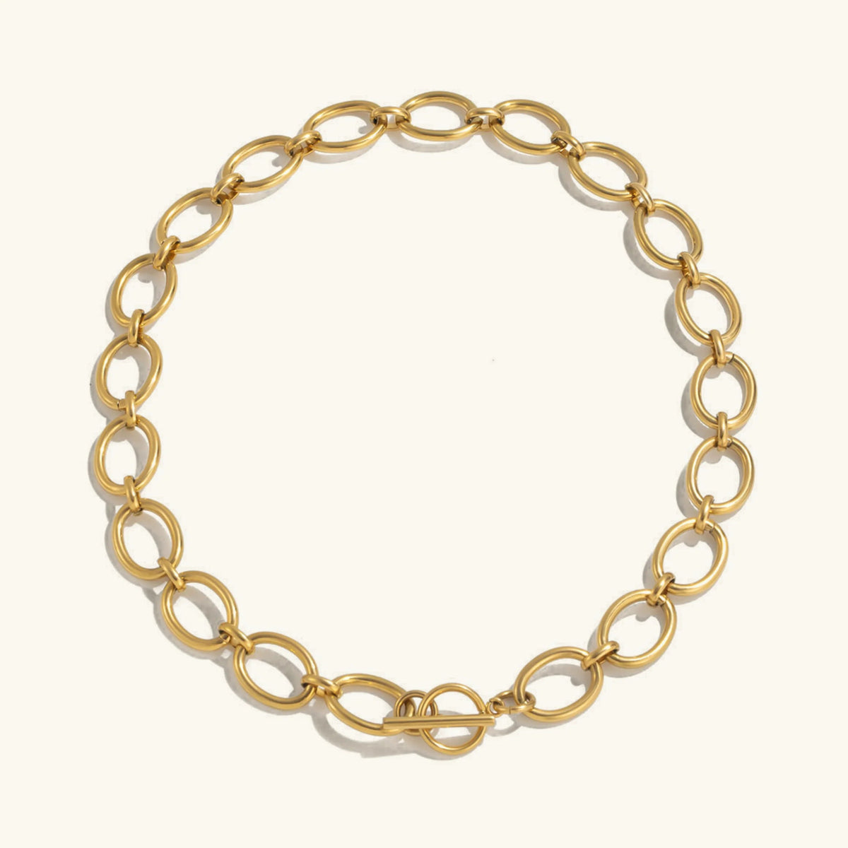 [GALE]Cielle Chunky Gold Chain Necklace