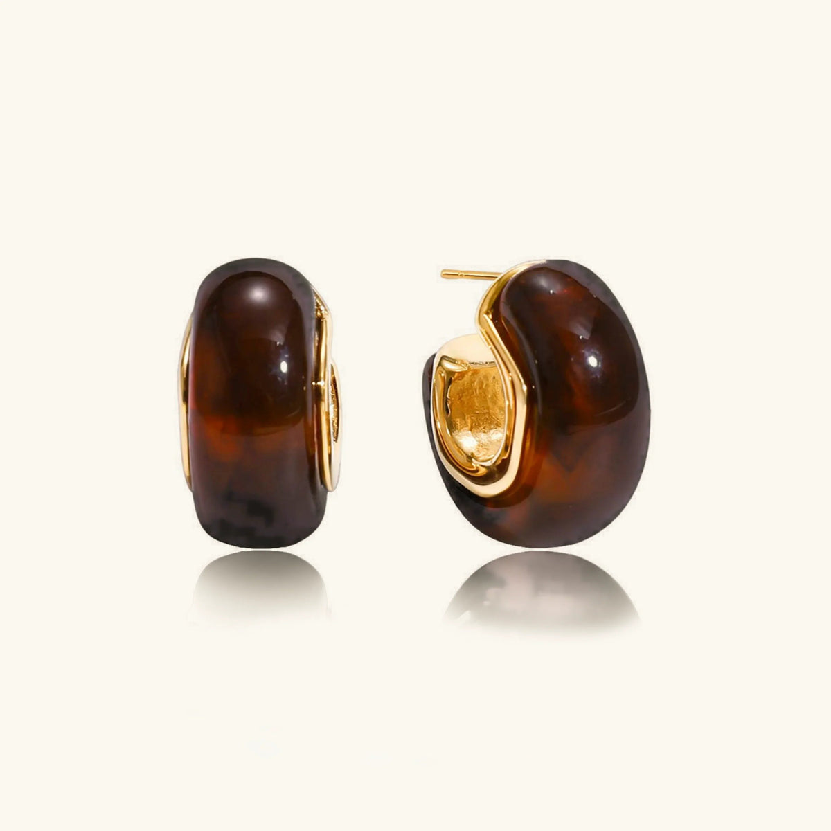 [GALE]Lexi Chunky Enamel Hoops