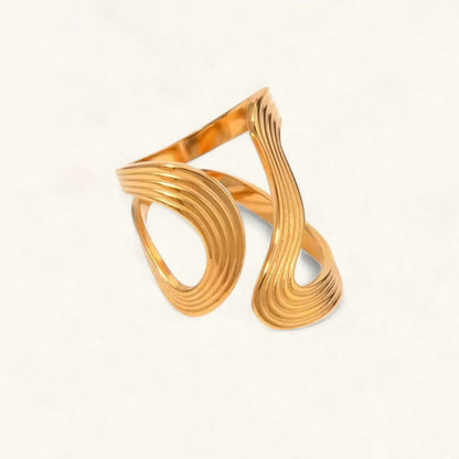 [GALE]Vivi Twisted Band Gold Ring