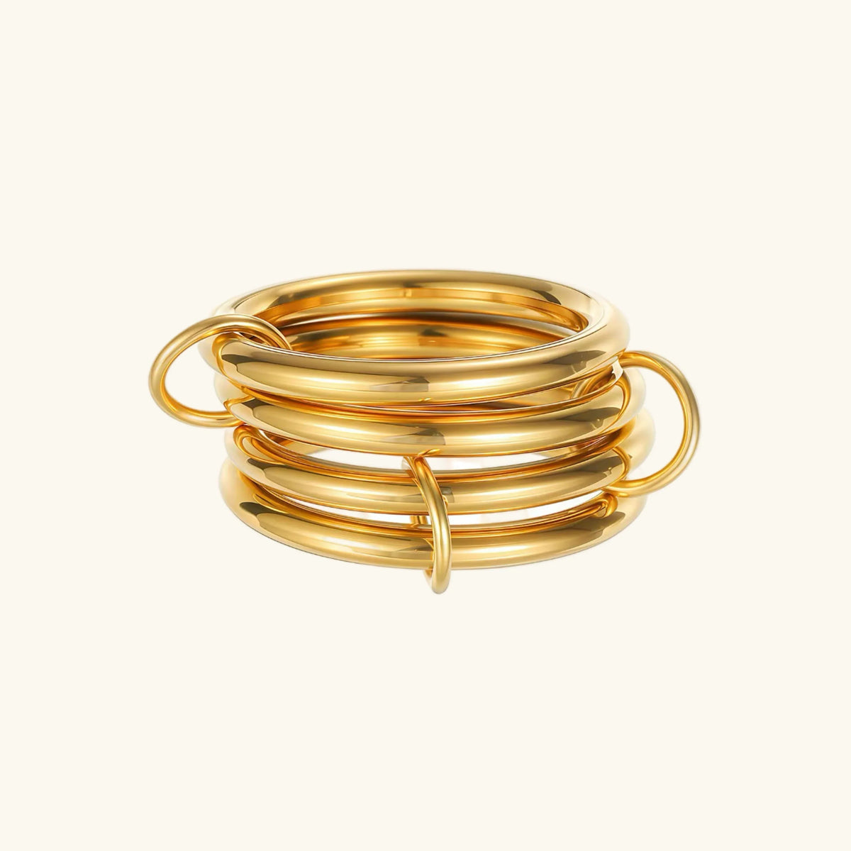 [GALE]Alexandria Two-Tone Stacked Ring