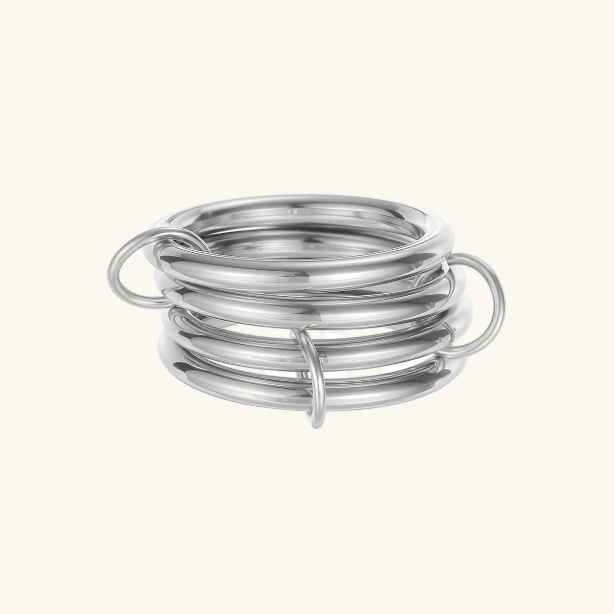[GALE]Alexandria Two-Tone Stacked Ring