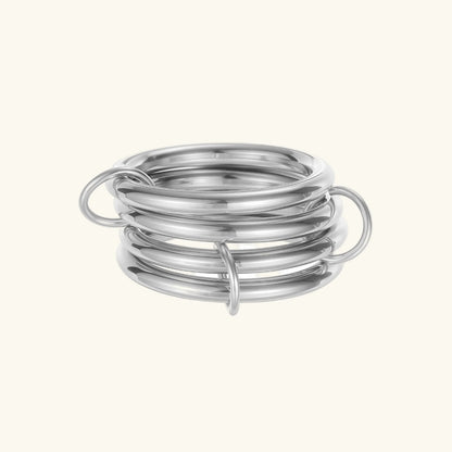 [GALE]Alexandria Two-Tone Stacked Ring