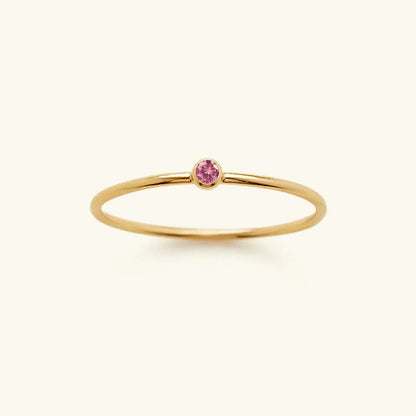 [GALE]Amelia Birthstone Stacker Ring