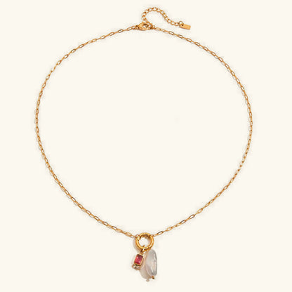 [GALE]Caitlin Birthstone Pearl Necklace