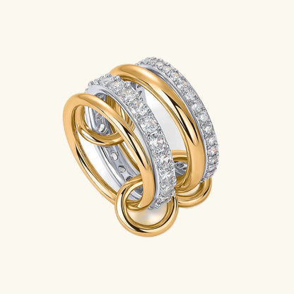 [GALE]Juno Stacked Diamond Ring