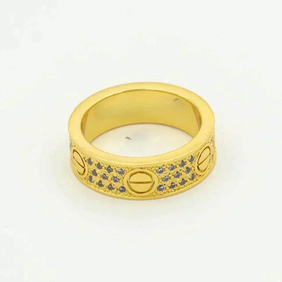 [GALE] Liebesring, 5,5 mm Diamanten im Pavé-Stil