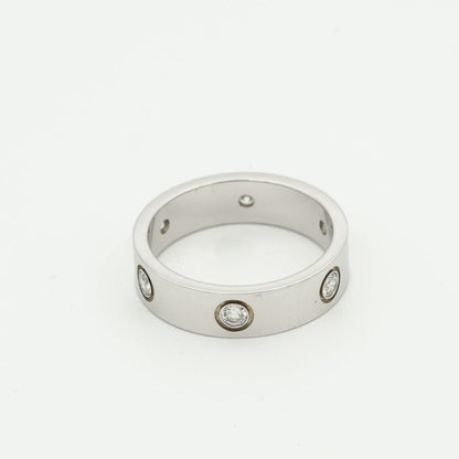 [GALE] Liebesring 5,5 mm 6 Diamanten Silber