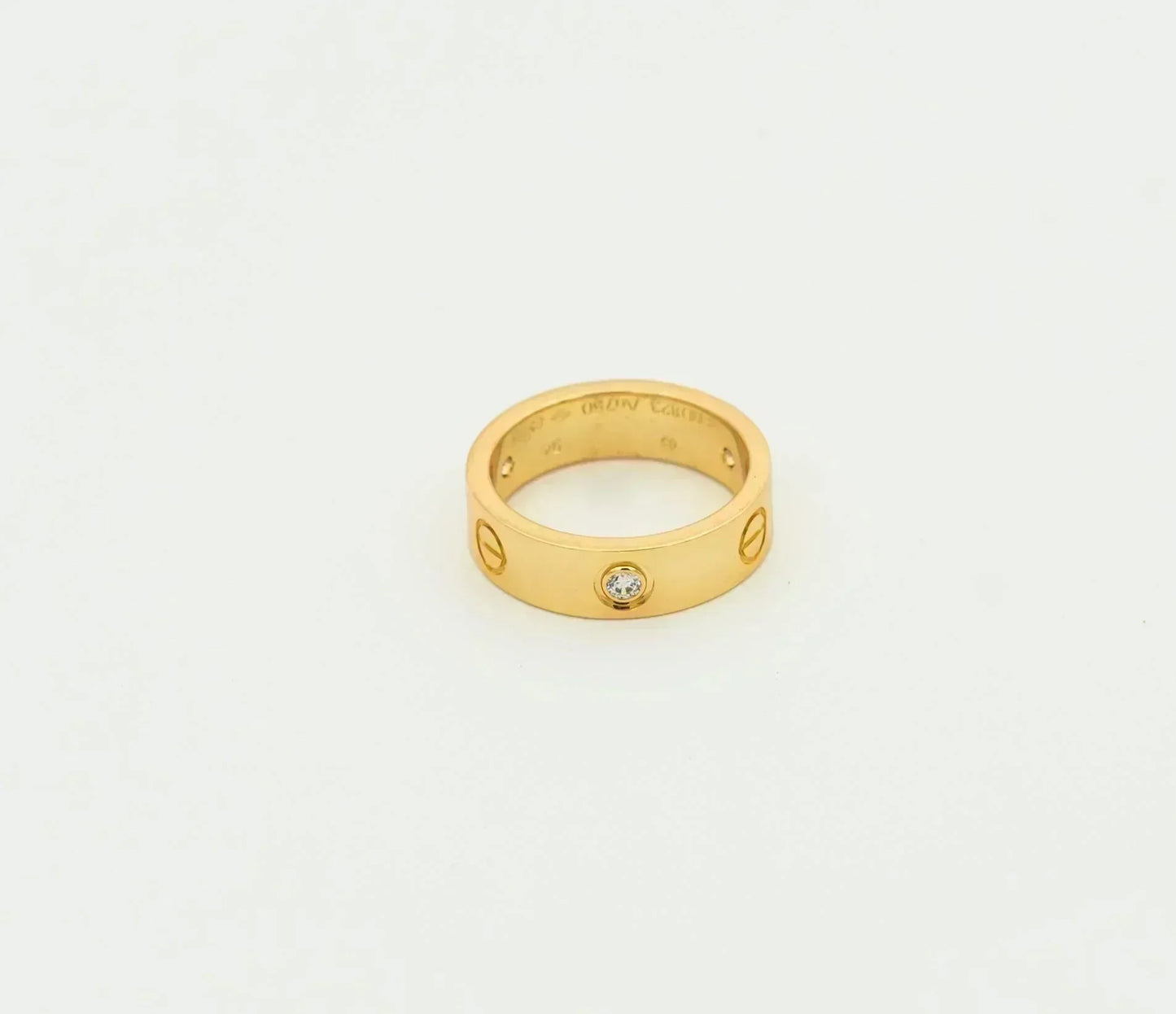 [ゲイル]ラブリング 5.5mm 3ダイヤモンド ゴールド