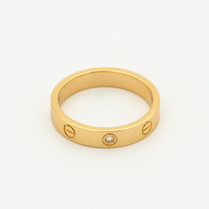 [ゲイル]ラブリング 4mm ダイヤモンド1個 ピンクゴールド