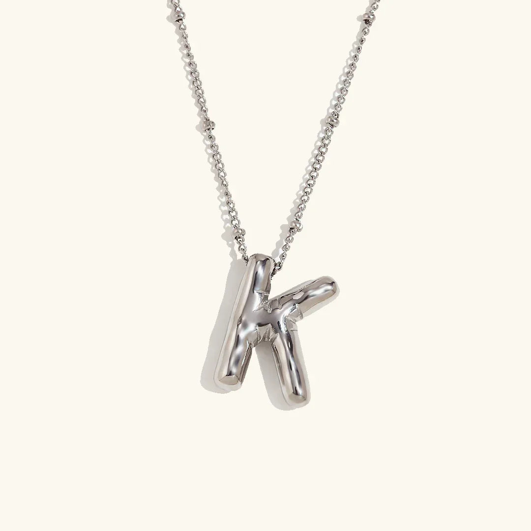 [GALE]Balloon Gold Initial Necklace