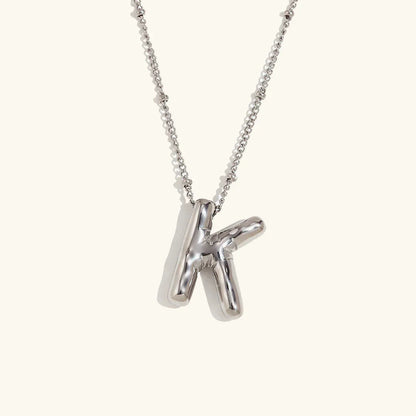 [GALE]Balloon Gold Initial Necklace