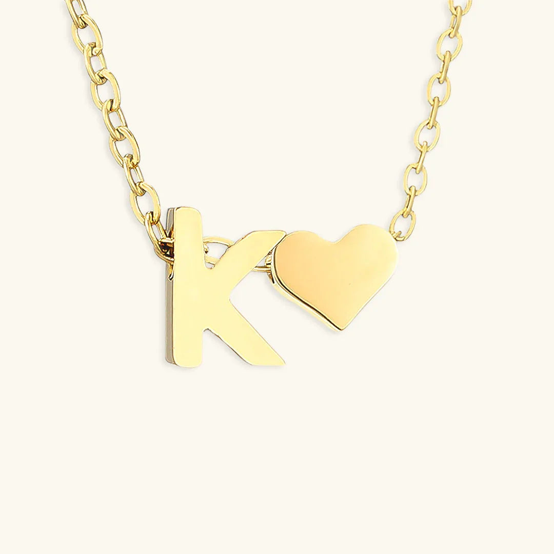 [GALE]Ria Initial Letter Gold Necklace