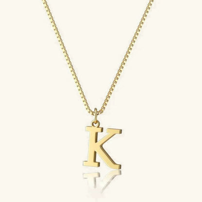 [GALE]Therese Letter Initial Gold Necklace