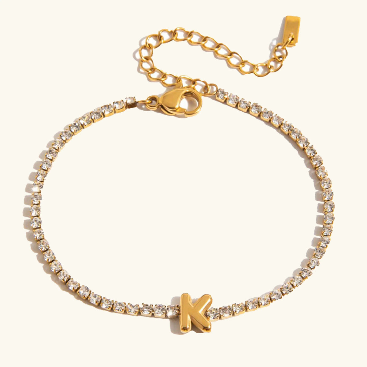 [GALE]Avaria Bubble Letter Tennis Bracelet