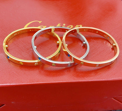 [GALE]2026 RAINBOW LOVE BRACELET 6.1MM  10 DIAMONDS