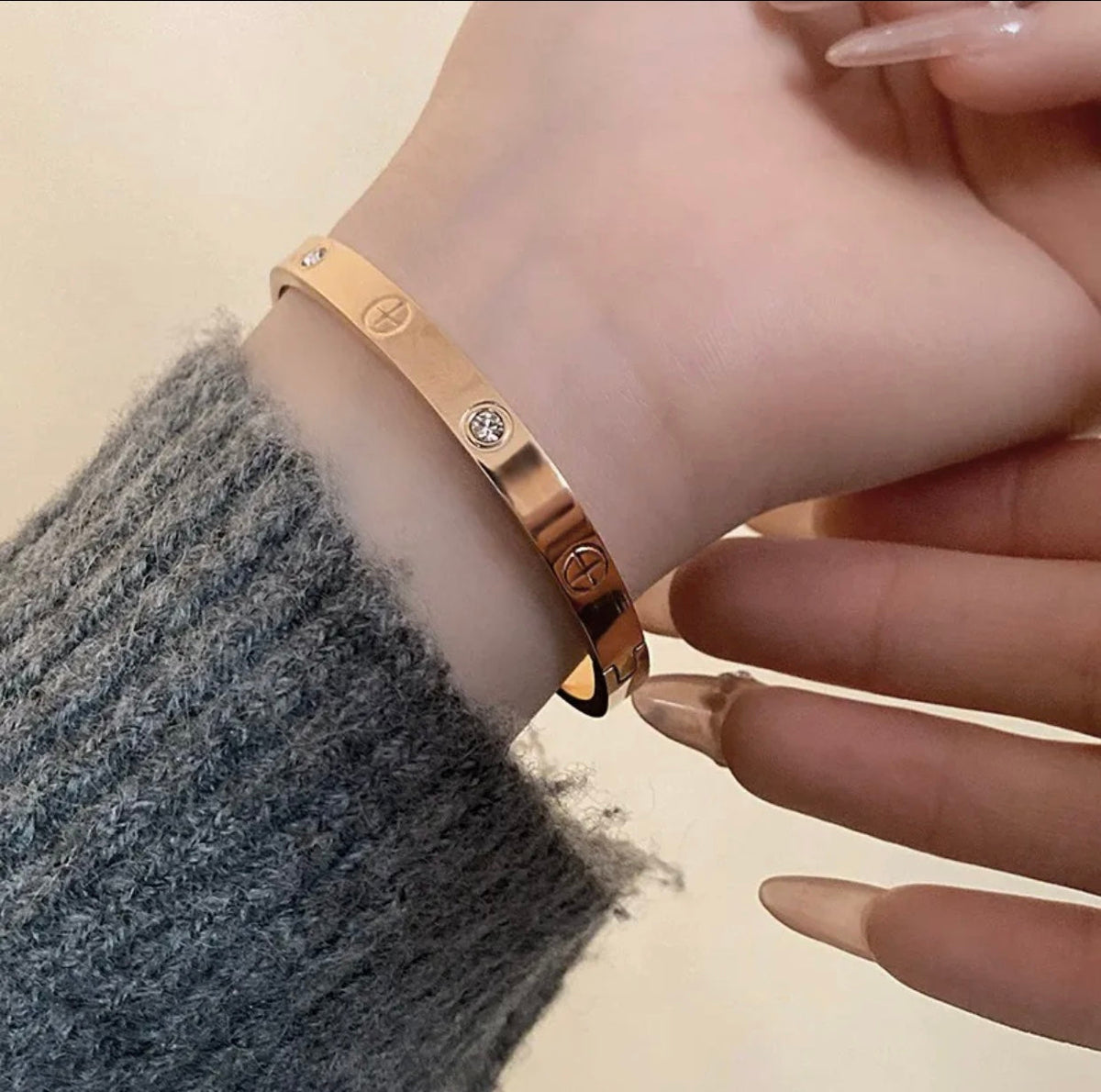 [GALE]2026 RAINBOW LOVE BRACELET 6.1MM  10 DIAMONDS