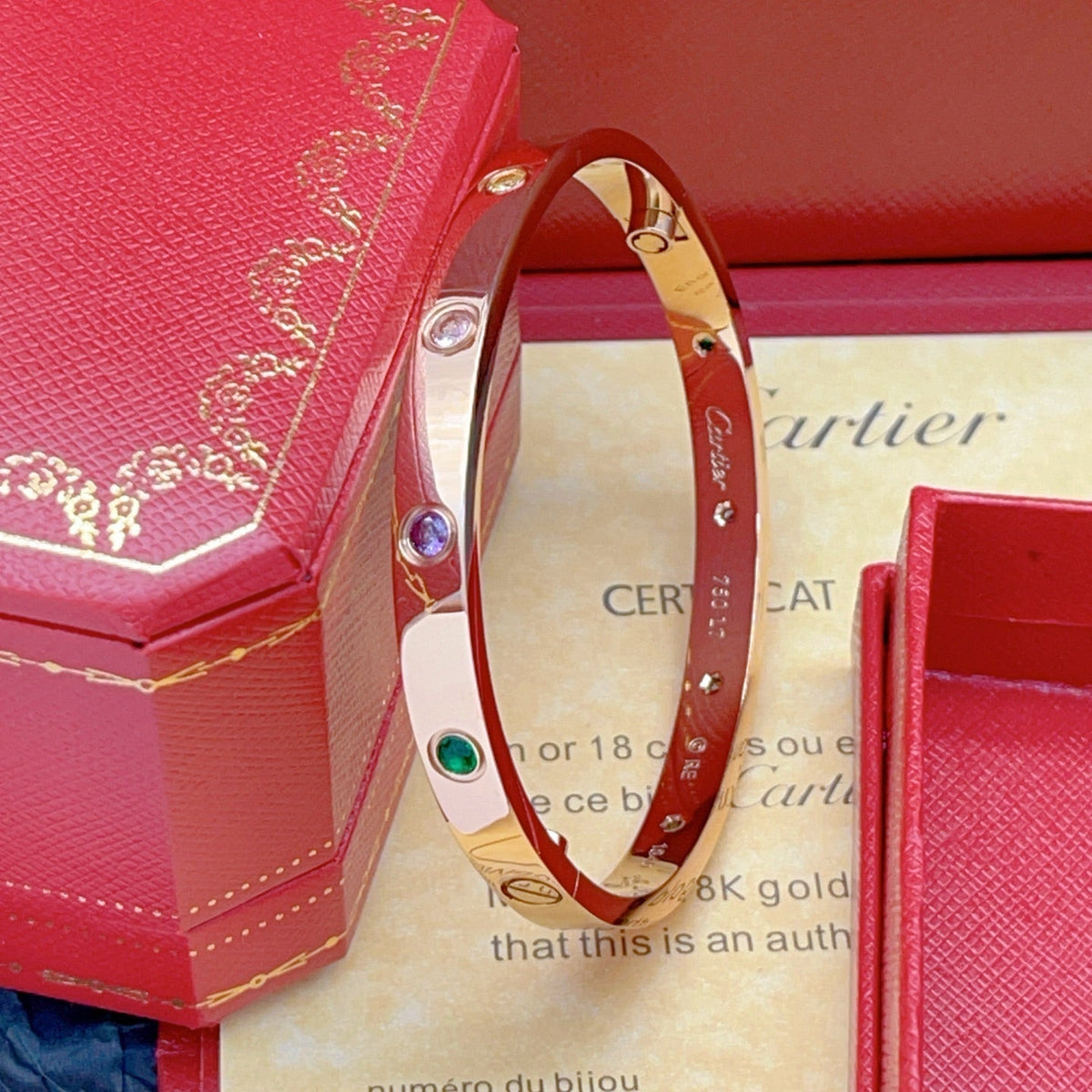[GALE]2026 RAINBOW LOVE BRACELET 6.1MM  10 DIAMONDS