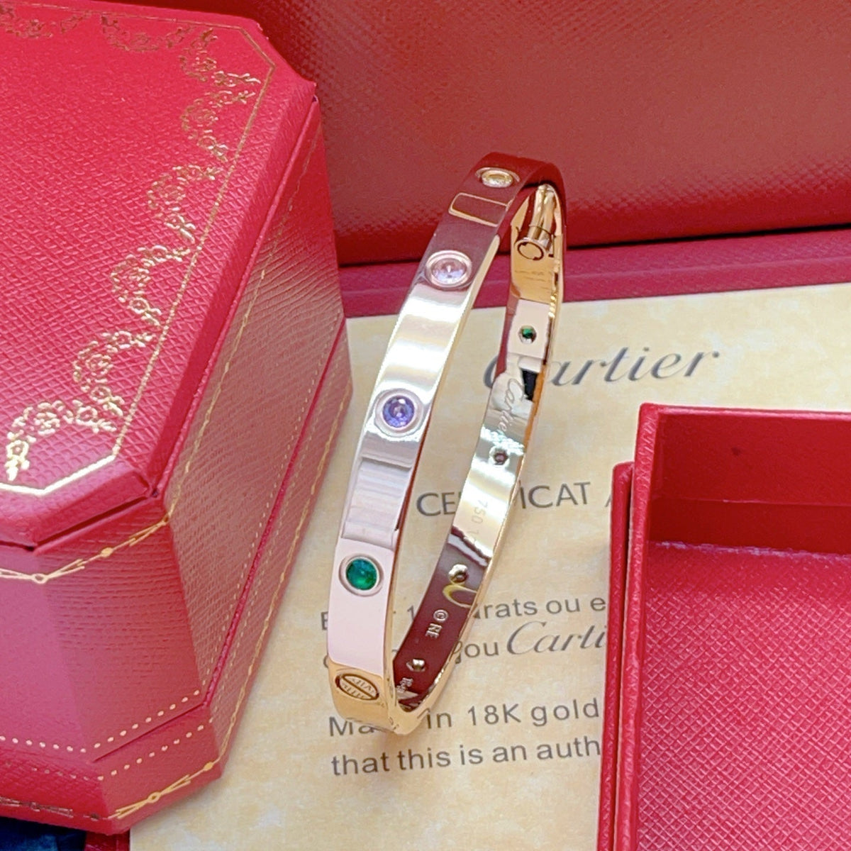 [GALE]2026 RAINBOW LOVE BRACELET 6.1MM  10 DIAMONDS