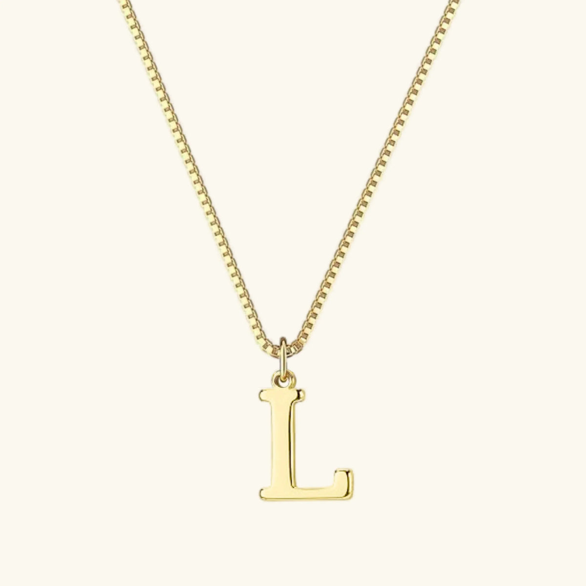 [GALE]Therese Letter Initial Gold Necklace
