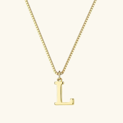 [GALE]Therese Letter Initial Gold Necklace