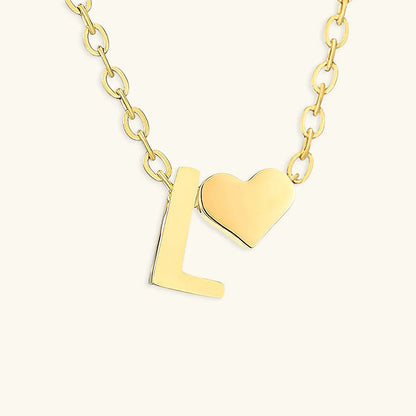 [GALE]Ria Initial Letter Gold Necklace