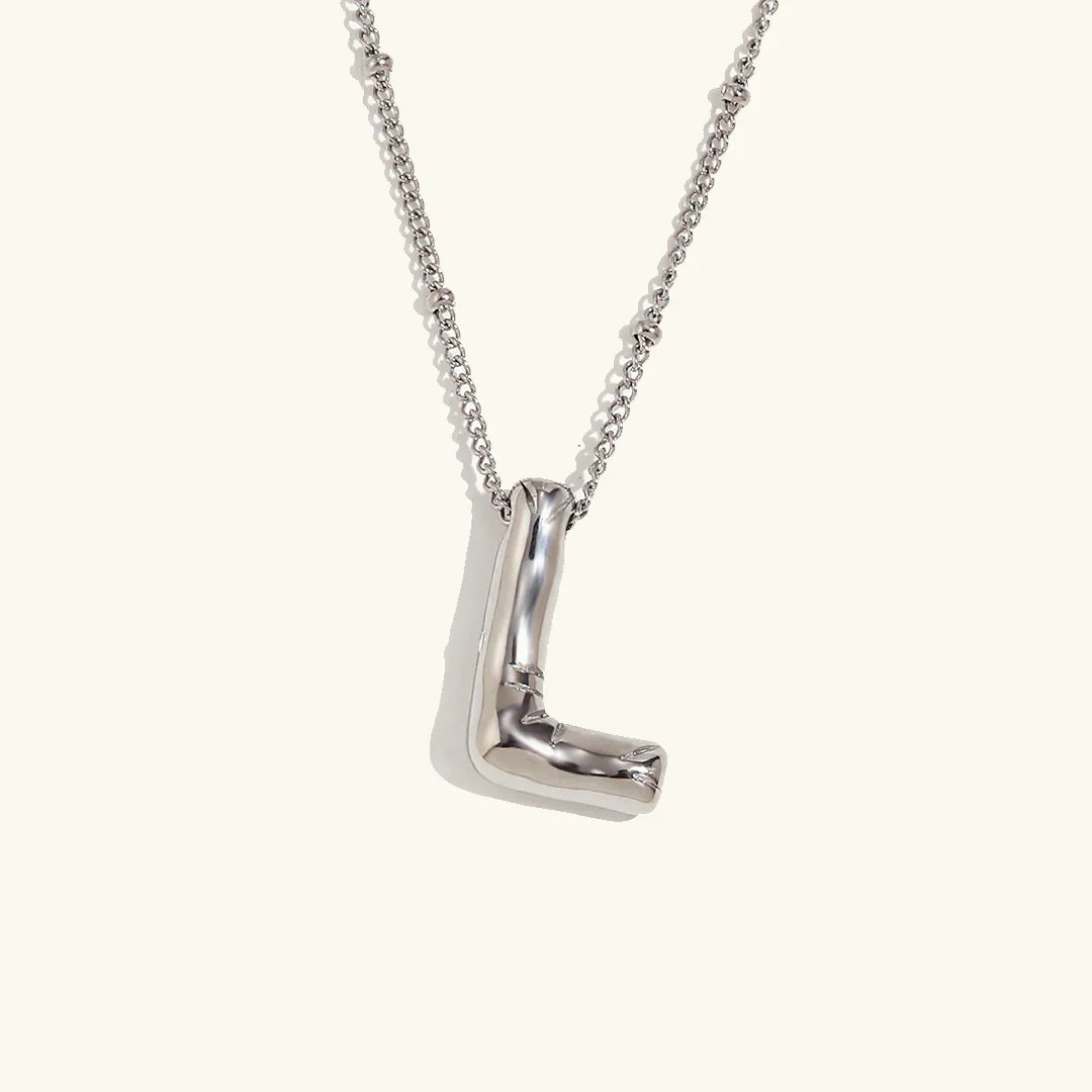 [GALE]Balloon Gold Initial Necklace