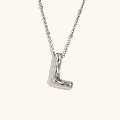 [GALE]Balloon Gold Initial Necklace