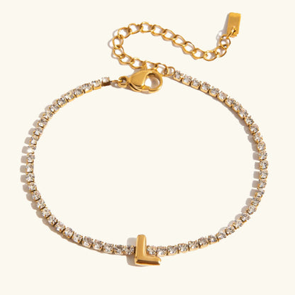[GALE]Avaria Bubble Letter Tennis Bracelet