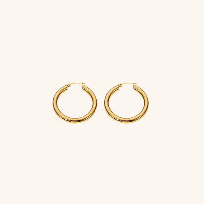 [GALE]Wide Hoop Earrings