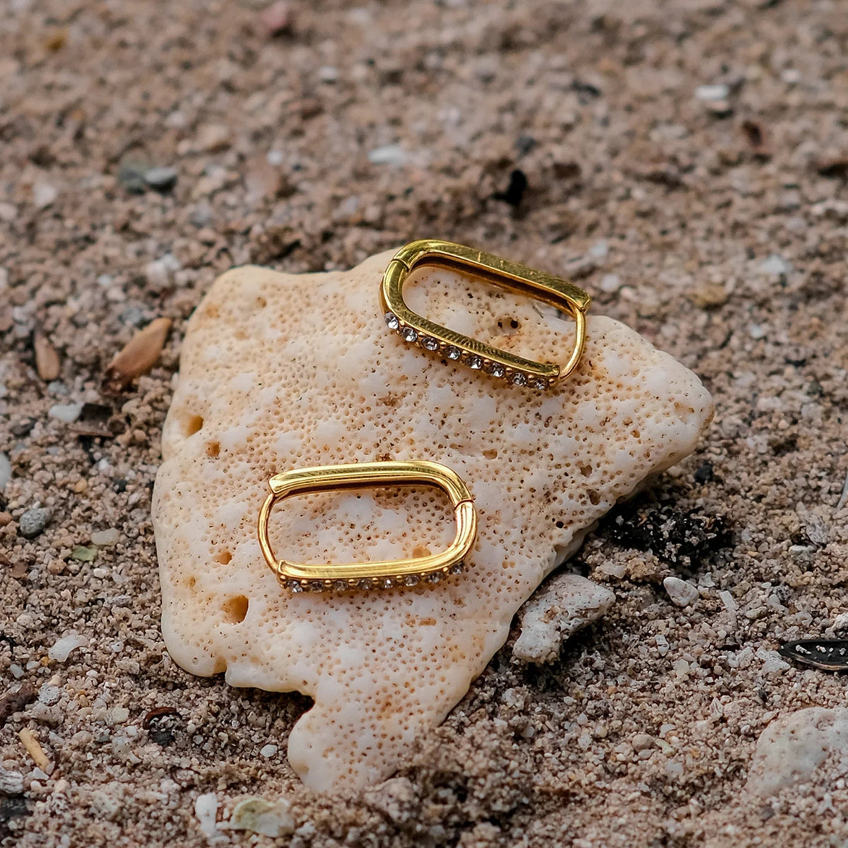 [GALE]Maya Gold Hoop Earrings