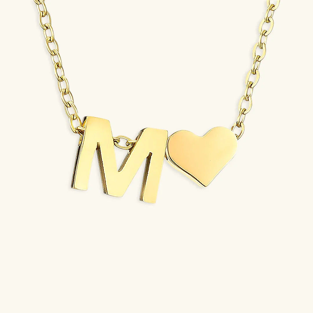 [GALE]Ria Initial Letter Gold Necklace