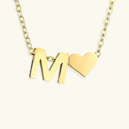 [GALE]Ria Initial Letter Gold Necklace