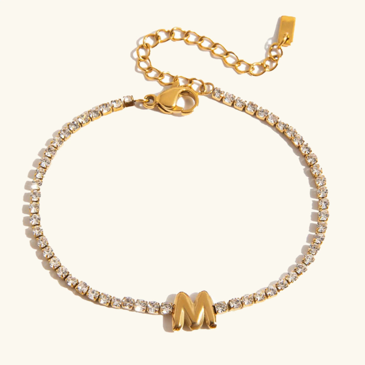 [GALE]Avaria Bubble Letter Tennis Bracelet