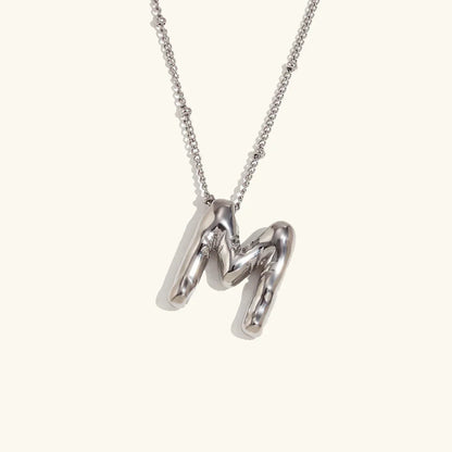 [GALE]Balloon Gold Initial Necklace