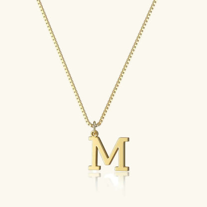 [GALE]Therese Letter Initial Gold Necklace