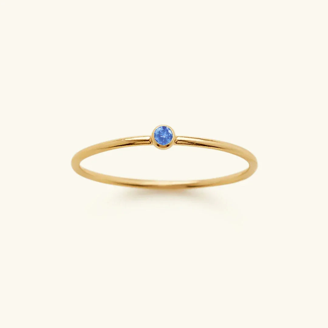 [GALE]Amelia Birthstone Stacker Ring
