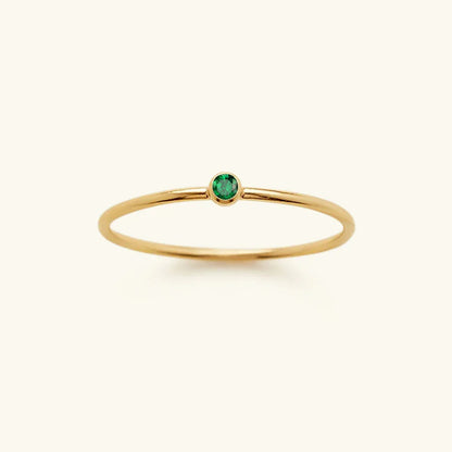 [GALE]Amelia Birthstone Stacker Ring
