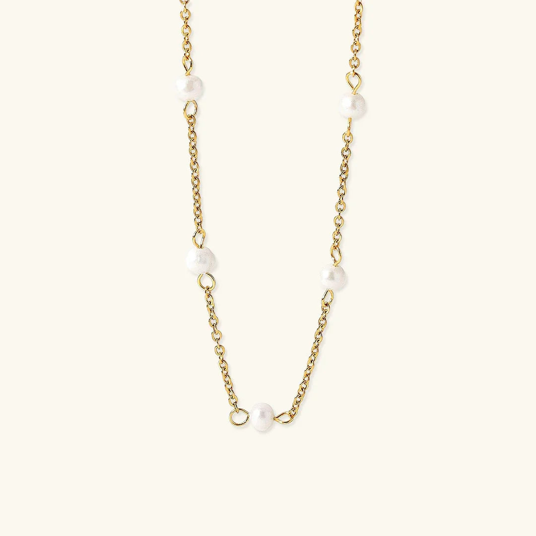 [GALE]Nora Gold Pearl Necklace