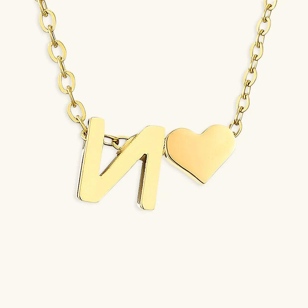 [GALE]Ria Initial Letter Gold Necklace