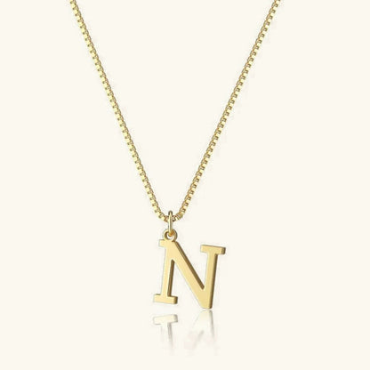 [GALE]Therese Letter Initial Gold Necklace