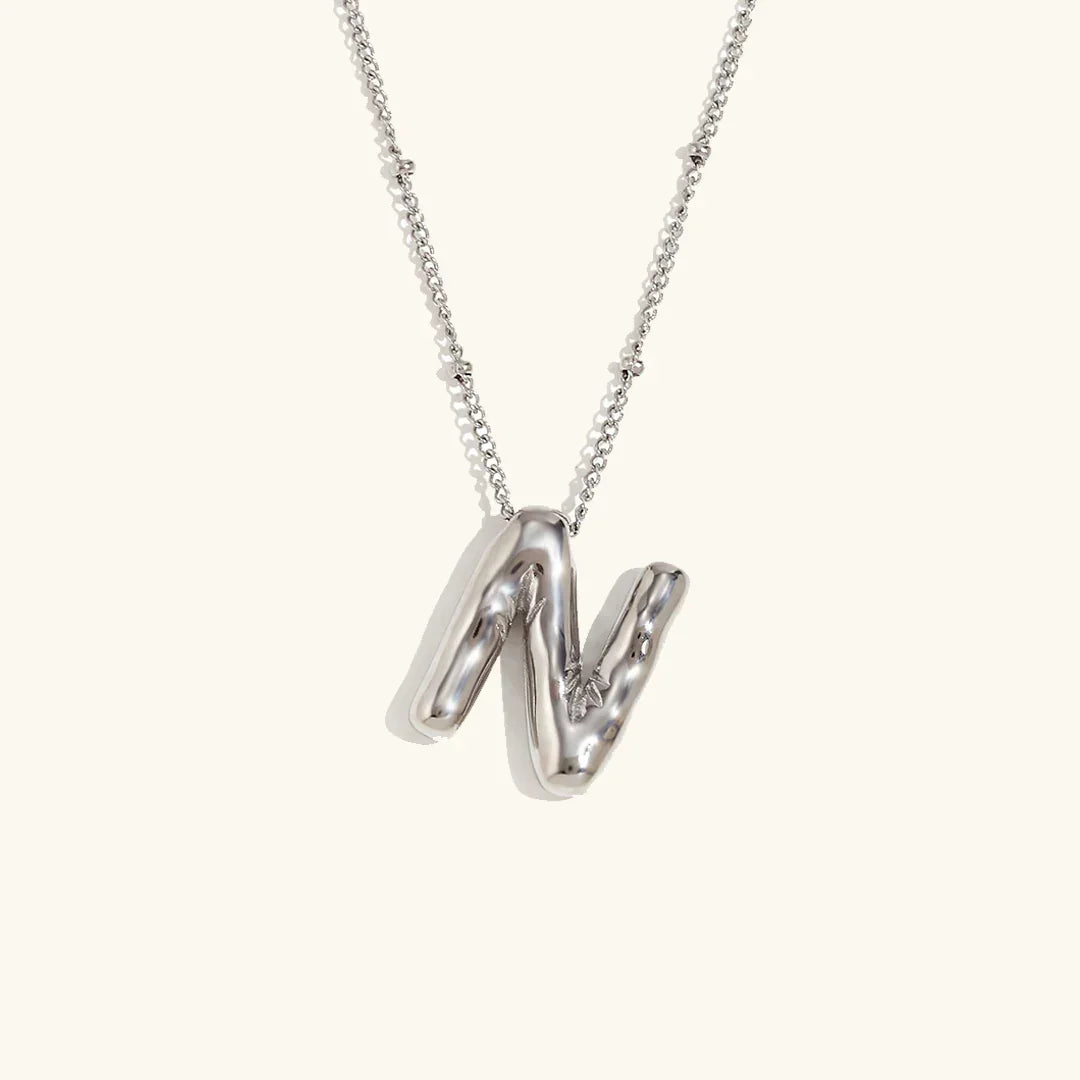 [GALE]Balloon Gold Initial Necklace