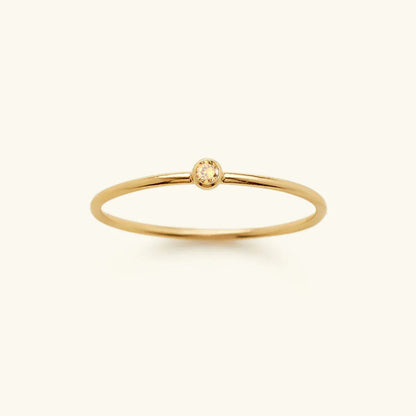 [GALE]Amelia Birthstone Stacker Ring