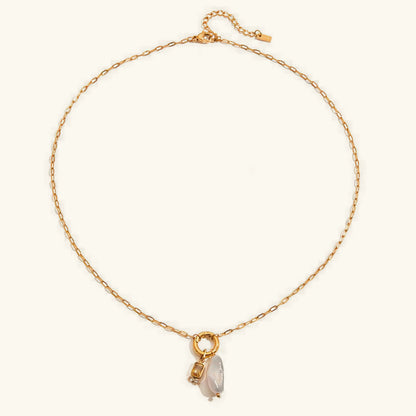 [GALE]Caitlin Birthstone Pearl Necklace