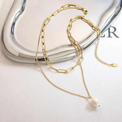 [GALE]Tropica Freshwater Pearl Necklace