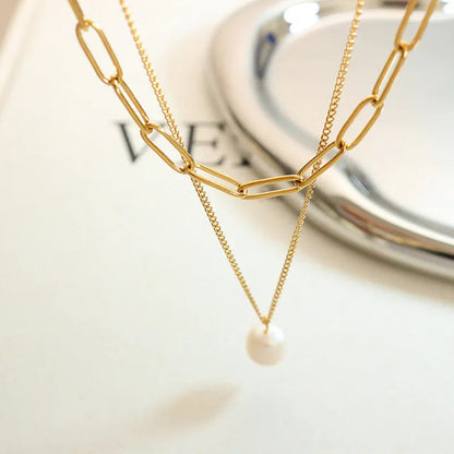 [GALE]Tropica Freshwater Pearl Necklace
