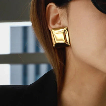 [GALE]Fischer Chunky Pillow Earrings