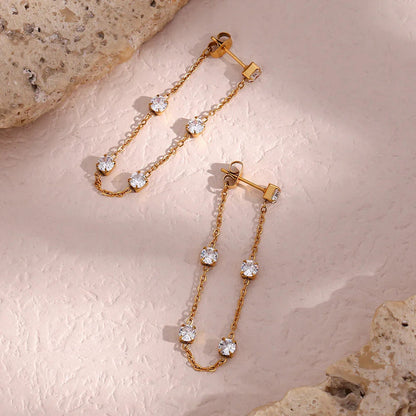 [GALE]Iris Diamond Earrings