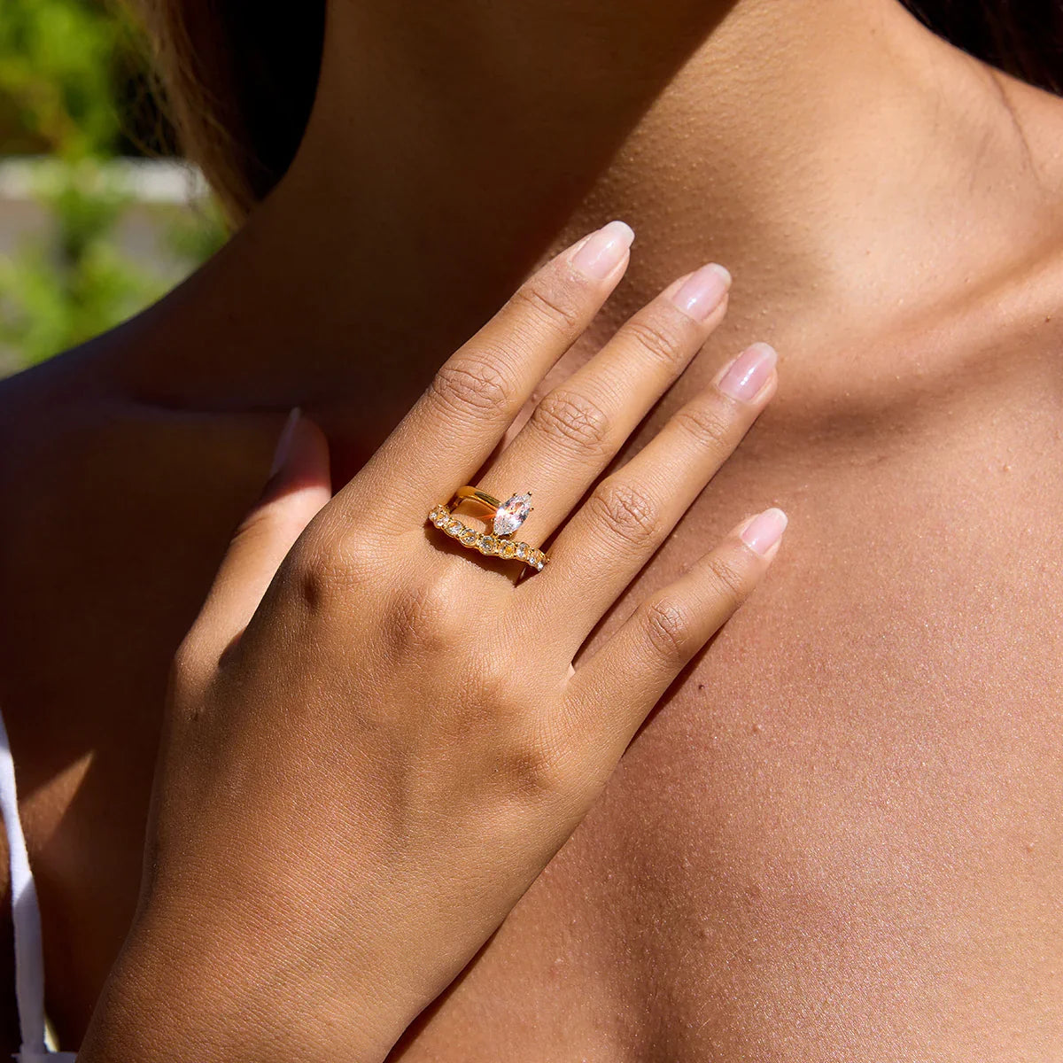 [GALE]Calina Marquise Diamond Ring