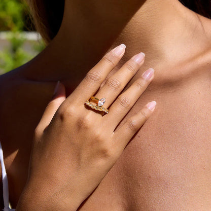 [GALE]Calina Marquise Diamond Ring